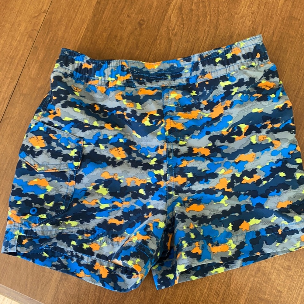 Columbia Boys Swimsuit Omni-Shade Sun Protection Abstract Print